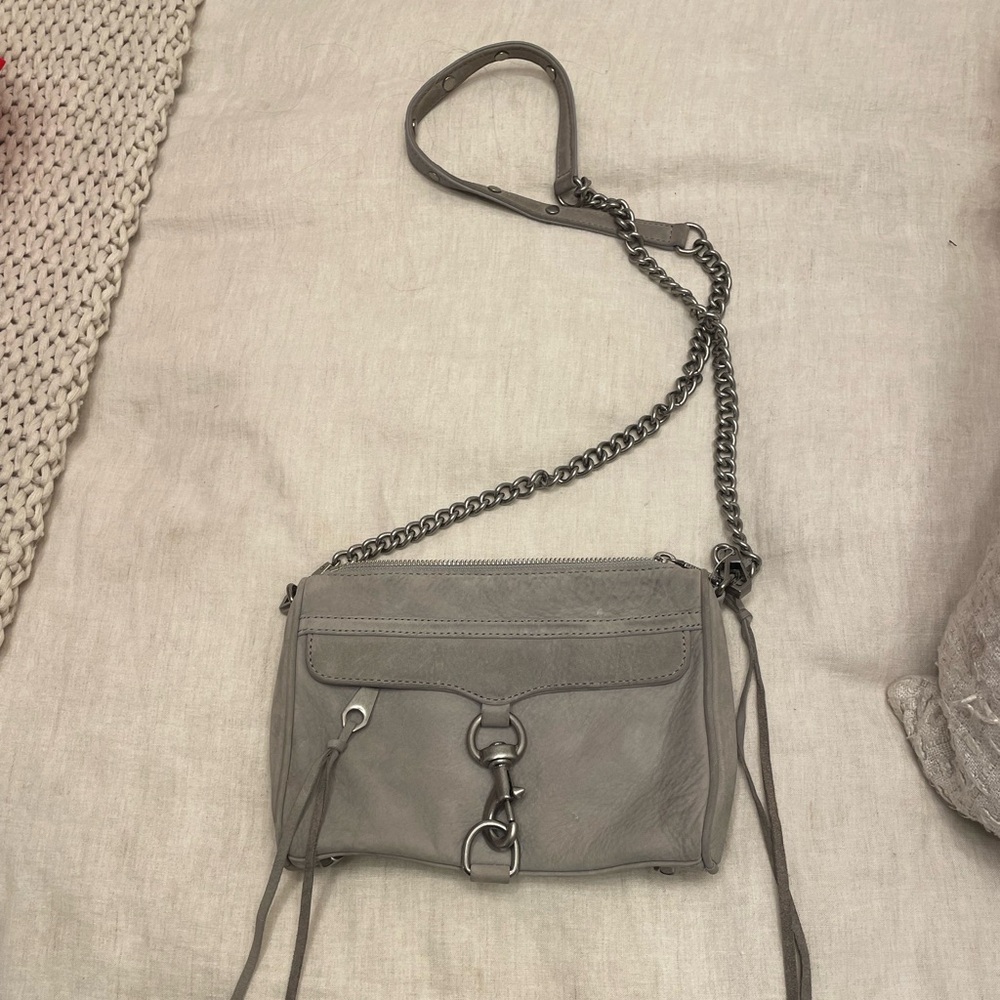 Rebecca Minkoff Gray Suede Crossbody Bag